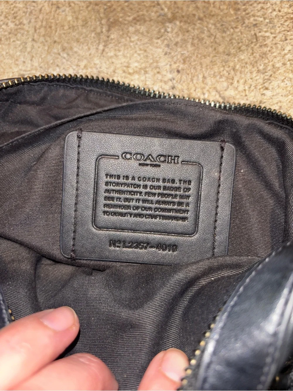 Coach Houston Flight Bag Black Signature Canvas Crossbody Black and Grey Logo